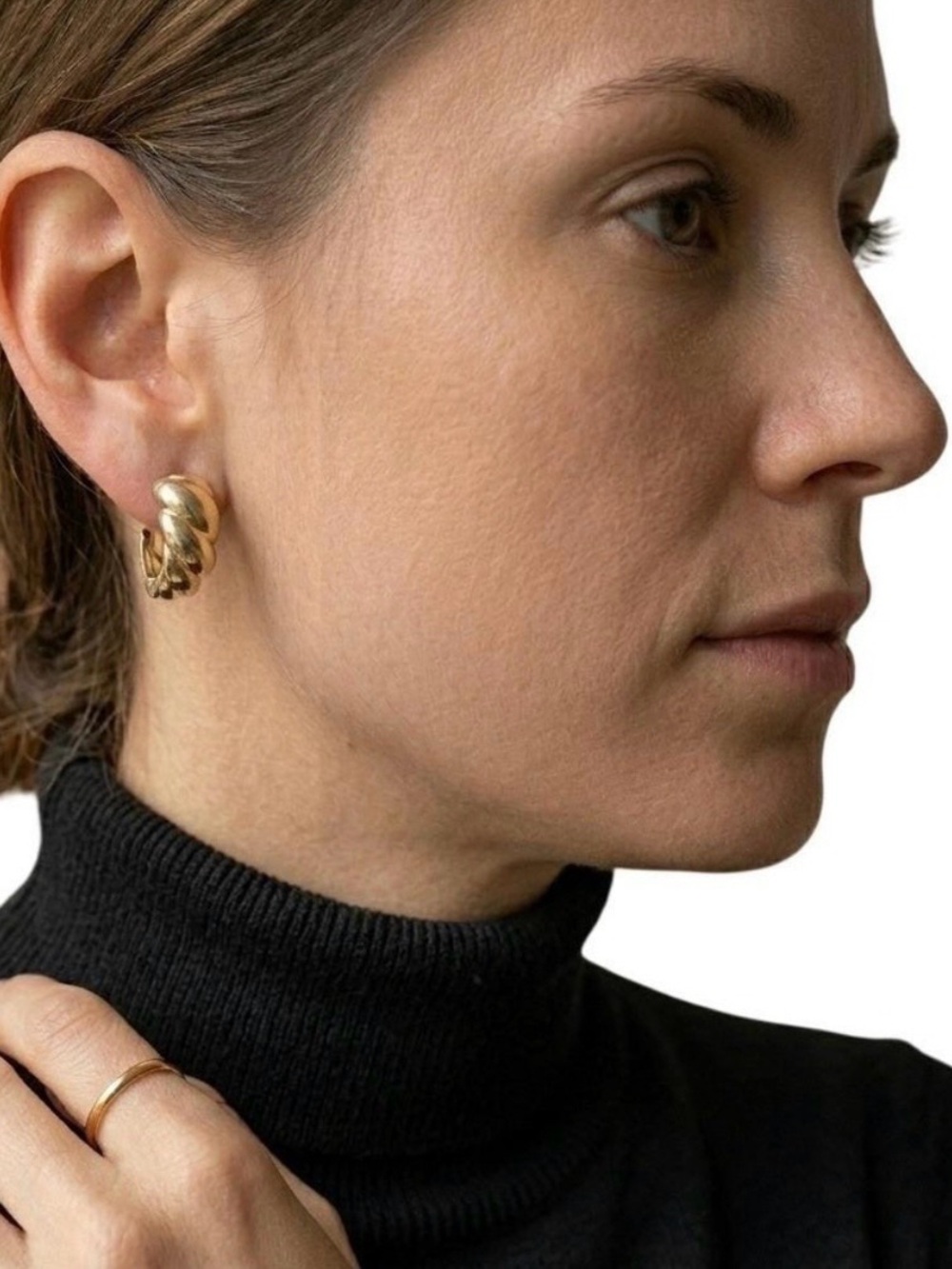 Vintage Christian Dior Clip‑On Earrings Signed Chr. Dior Made in France 80s 90s